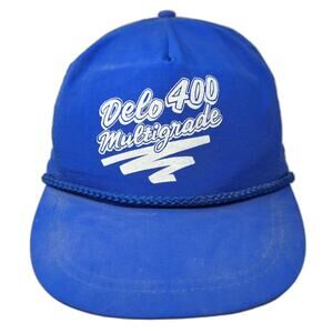 Royal Pacific Trucker Blue Hat One Size Delo 400 Multigrade Oil Chevron Rope